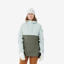 Snowboardjacke Damen Skijacke 1/2 Reißverschluss - SNB 100 grün/khaki