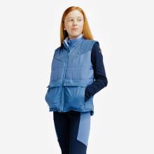 Reitweste warm Kinder blau