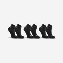 Socken Leichtathletik Mid Kinder schwarz 3 Paar