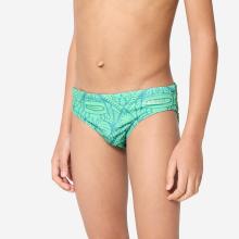 Badehose Slip Jungen Wasserball - 500 Tiki türkis