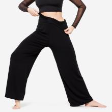 Tanzhose Damen Modern Dance gerade weit - schwarz
