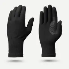 Unterziehhandschuhe Damen/Herren nahtlos Trekking - MT500 schwarz