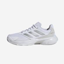 Damen Tennisschuhe Sandplatz - ADIDAS Courtjam Control 3 weiß/grau