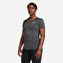 T-Shirt Damen V-Ausschnitt - Tech™ Twist - schwarz