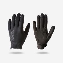 Fahrrad Handschuhe atmungsaktiv MTB 100 schwarz