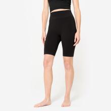 Radlerhose dynamisches Yoga Damen - schwarz
