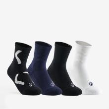 Kinder Tennissocken High 4er Pack - RS300 weiß/marineblau