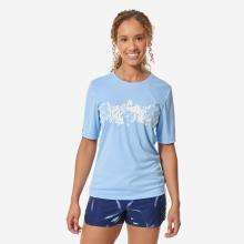 UV-Shirt kurzarm Damen Malou Aloha blau