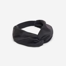 Stirnband Fitness-/Cardiotraining Damen schwarz mit Gummi