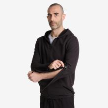 Sweatjacke Herren einfaches Anziehen - schwarz