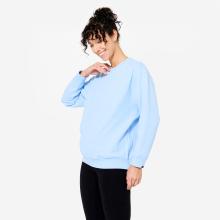 Sweatshirt Damen Schwangerschaftsyoga - hellblau