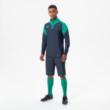 Damen/Herren Fußball Sweatshirt 1/2 Zip - Viralto Club grau/grün
