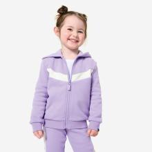 Trainingsjacke Baby Basic - lila/weiß