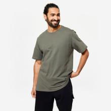 T-Shirt Herren Rundhalsausschnitt - khakigrün