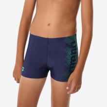 Badehose Boxer Jungen Arena - Graphic dunkelblau