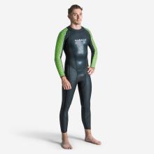 Schwimmanzug Neopren Herren Freiwasserschwimmen - OWS 500 2/2 mm schwarz/grün