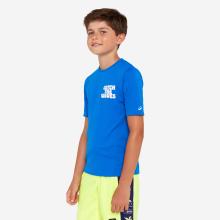 UV-Shirt Surfen Kinder kurzarm 100 Wax blau