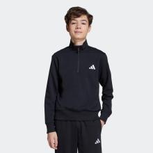 Sweatshirt Kinder halber Reißverschluss - schwarz