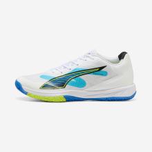 Damen/Herren Handballschuhe - Accelerate 4 Turbo weiß/blau/gelb/rot