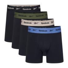 Boxershorts Herren Baumwolle 4er-Pack - schwarz