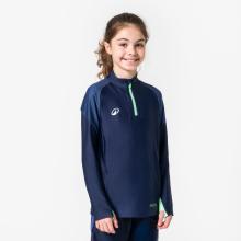 Kinder Fußball Sweatshirt 1/2 Zip - VIRALTO Kids Boreal marineblau/blau