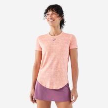 Damen Padel T-Shirt Funktionsshirt - atmungsaktiv korallrot