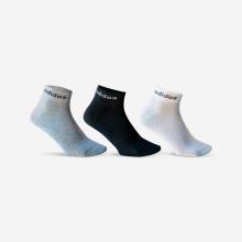 Tennissocken Mid 3er-Pack schwarz/weiss/grau