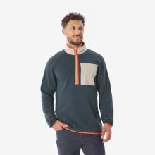Pullover Herren 1/2 Reißverschluss Wandern - NH500 blau
