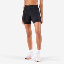 Laufshorts 2-in-1 Trailrunning Damen Langdistanz - Run 900 Ultra schwarz
