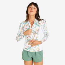 UV-Shirt langarm Damen UV-Schutz 50+ 500 Belly weiss
