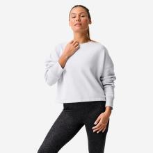 Sweatshirt Damen Crop bequem dehnbar - hellblau