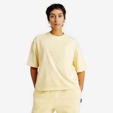 T-Shirt Crop Damen oversize - pastellgelb
