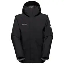 Mammut - Treeline Light Hardshell Hooded Jacket - Regenjacke Gr M schwarz