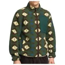 Revolution - Printed Pocket Teddy - Fleecejacke Gr XL oliv
