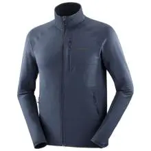 Salomon - Essential Lightwarm - Fleecejacke Gr S blau