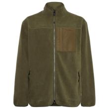 KnowledgeCotton Apparel - Everyday Adv. Nordic Light Zip FL - Fleecejacke Gr S oliv/braun