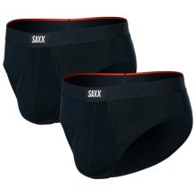 Saxx - Vibe Xtra Soft Comfort Brief Fly 2-Pack - Alltagsunterwäsche Gr M schwarz