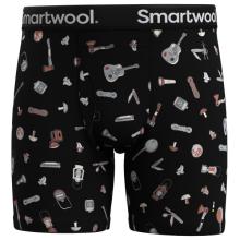 Smartwool - Merino Print Boxer Brief Boxed - Merinounterwäsche Gr S schwarz