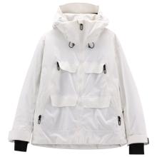 CMP - Women's Jacket Fix Hood with Chest Pockets - Skijacke Gr XXS grau/weiß