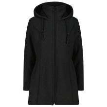 CMP - Women's Parka Fix Hood Bonded Knitted w. Fur - Fleecejacke Gr 40 schwarz