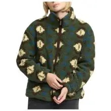 Selfhood - Women's Printed Teddy - Fleecejacke Gr L oliv