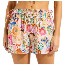 Seafolly - Beach Bohème Side Drawstring Shorts - Shorts Gr S bunt