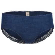 Engel - Women's Panty mit Spitze - Seidenunterwäsche Gr 34/36 blau