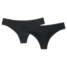 ATHLECIA - Women's Alax Seamless String 2-Pack - Alltagsunterwäsche Gr XXS/XS schwarz