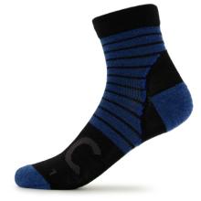 Stoic - Merino MTB Quarter Socks - Radsocken Gr 39-41 blau/schwarz