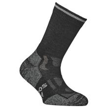 Alpacasocks&Co - Merino Outdoor Kids - Wandersocken Gr 27-30 schwarz/grau