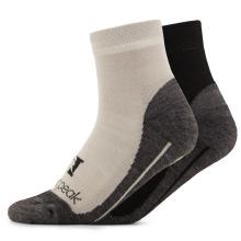 Heber Peak - EvergreenHe. Hiking Quarter Socks 2-Pack - Multifunktionssocken Gr 37-39 grau