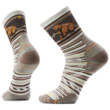 Smartwool - Hike Targeted Cushion Bear Stripe Mid Crew Socks - Wandersocken Gr 38-41 grau