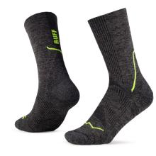 Buff - Dryflx Crew Sock - Laufsocken Gr 36-38 grau/schwarz