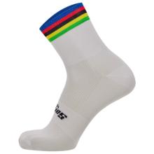 Santini - UCI Official World Champion Cycling Socks - Radsocken Gr 36-39 grau